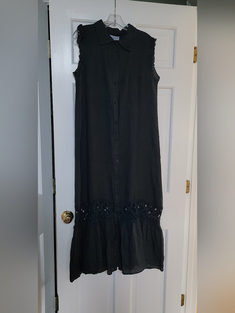NWOT Italian 100% Navy Linen Dress